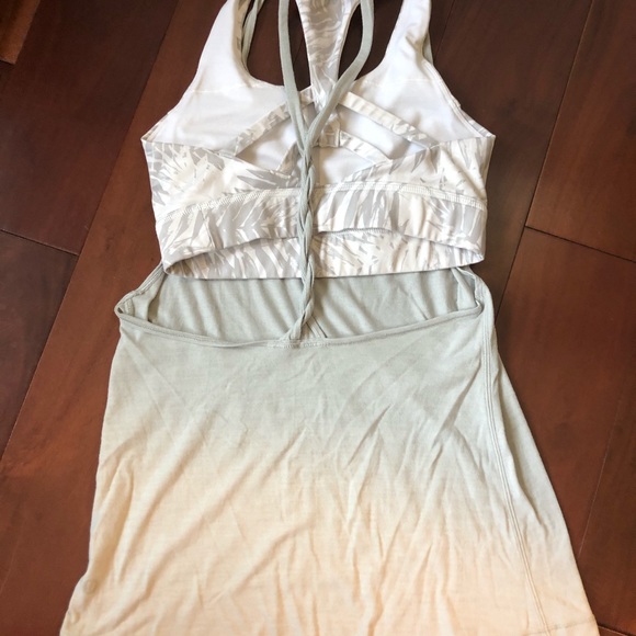 Pair of Lululemon sports bra tanks Sz 4 - Picture 3 of 6